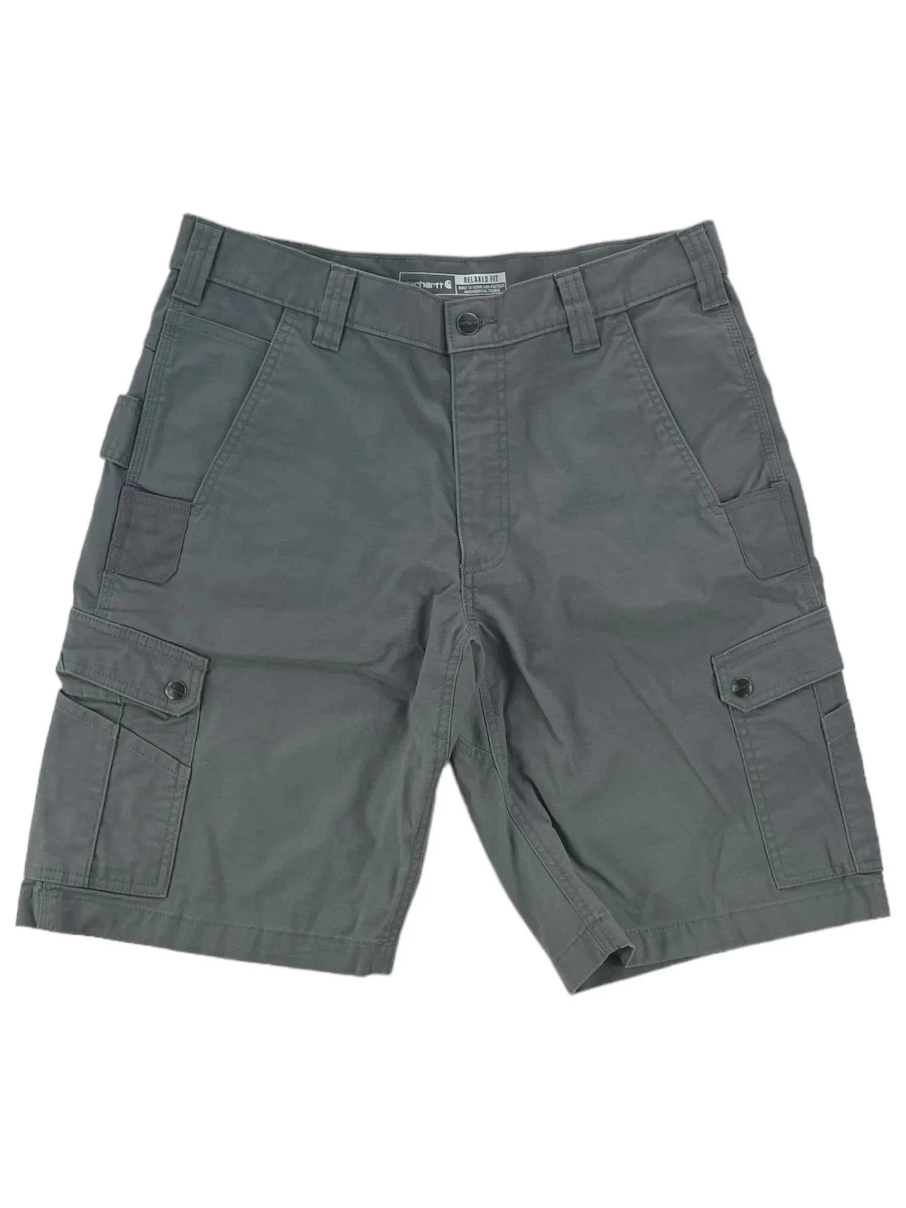 Mens Rugged Flex Relaxed Fit Ripstop Cargo Work Short