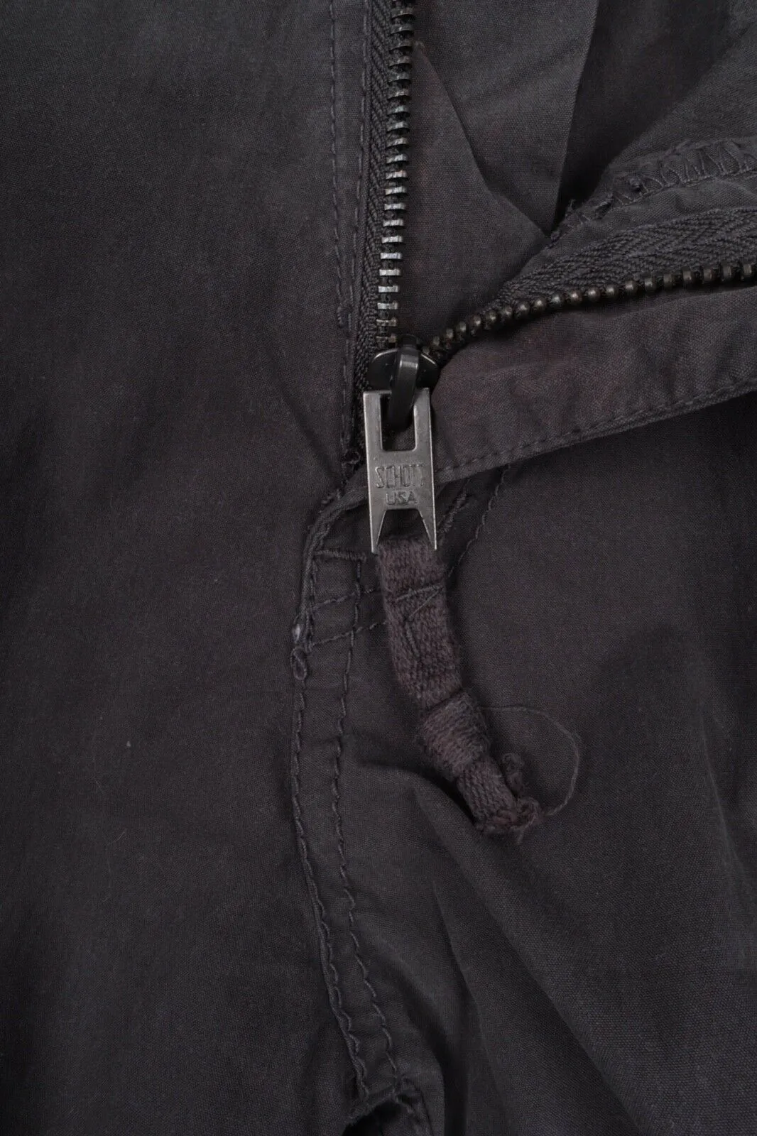Men's SCHOTT NYC Grey Cotton Blend Military Cargo Pants Trousers Size 32