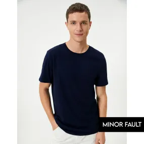(Minor Fault) Blue Slim Fit Tshirt