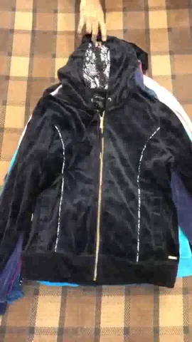 Mix Brand Velour Zipper Jacket Uppers including Tommy Hilfiger, Calvin Klein, Adidas, and Other Brands
