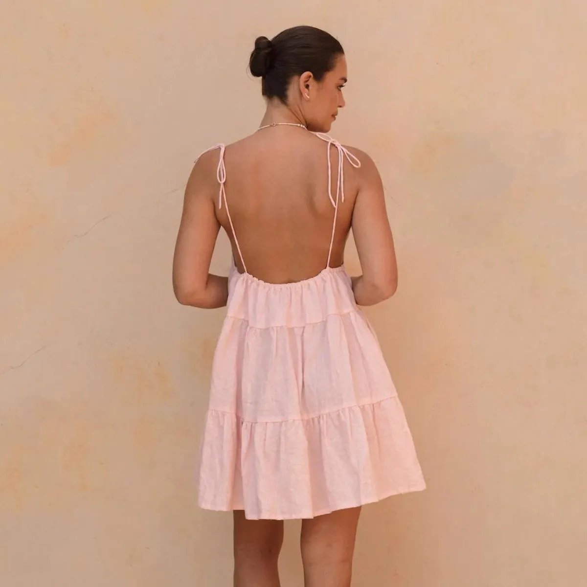 Nikko Dress - Pale Pink