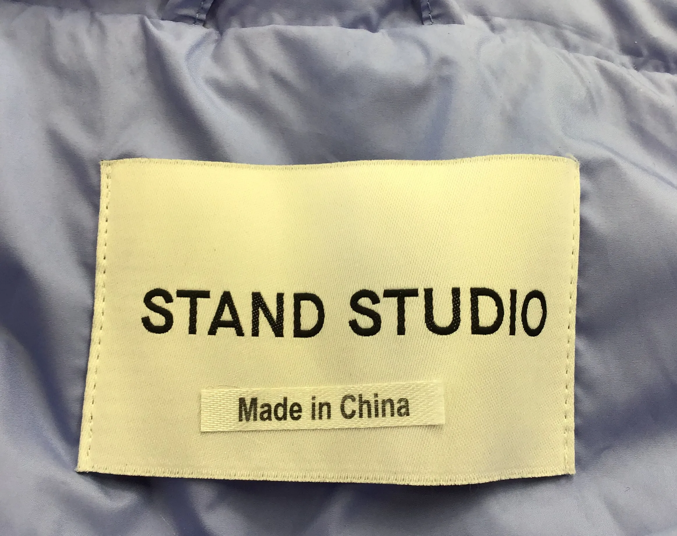 NWT Stand Studio Women's Blue Bell Zola Puffer Vest - Size 36