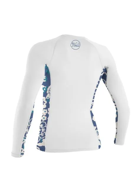 O'Neill Womens Sideprint L/S Rash Vest