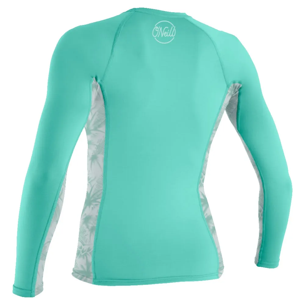 O'Neill Womens Sideprint L/S Rash Vest