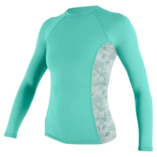 O'Neill Womens Sideprint L/S Rash Vest