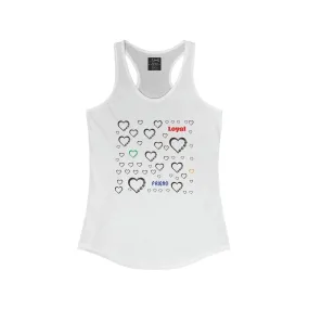 Paws sportswear loyalty friendly friendship custom print sportswear printing gift vintage workout gear Women's Workout Shorts (AOP)Women's Ideal Racerback Tank