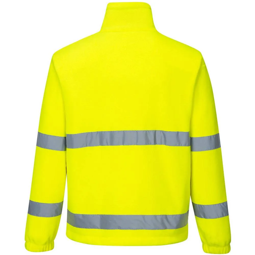 Port West Hi Vis Essential Zip Polar Fleece Jumper - F250
