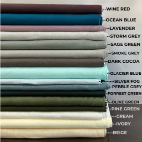 Pure Linen Fabric set EMERA : Used for Shirts, Dresses, Tops, Bedding