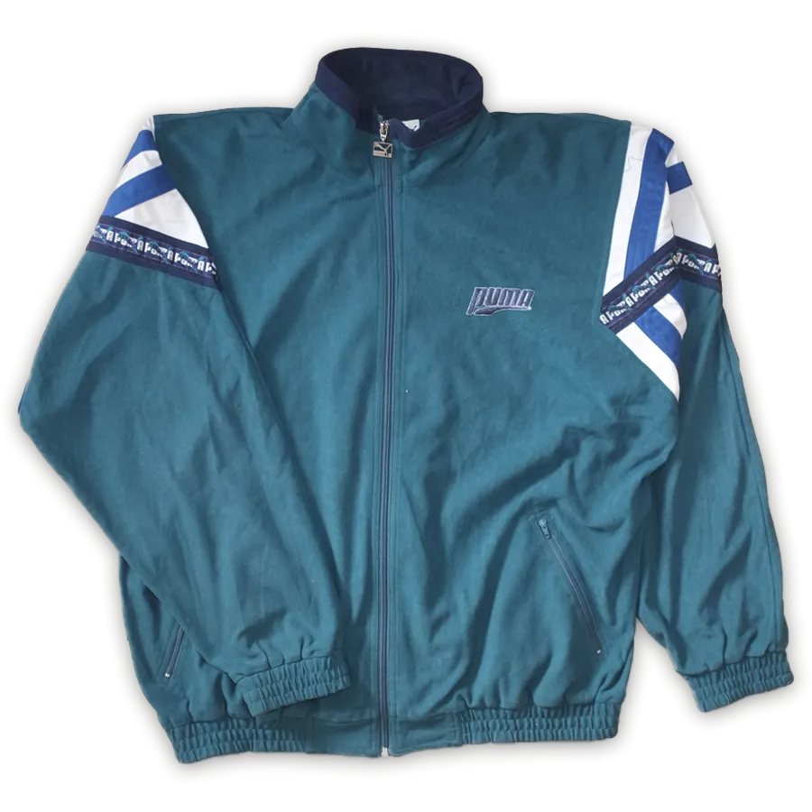 Rare Puma Velour Trackjacket Large