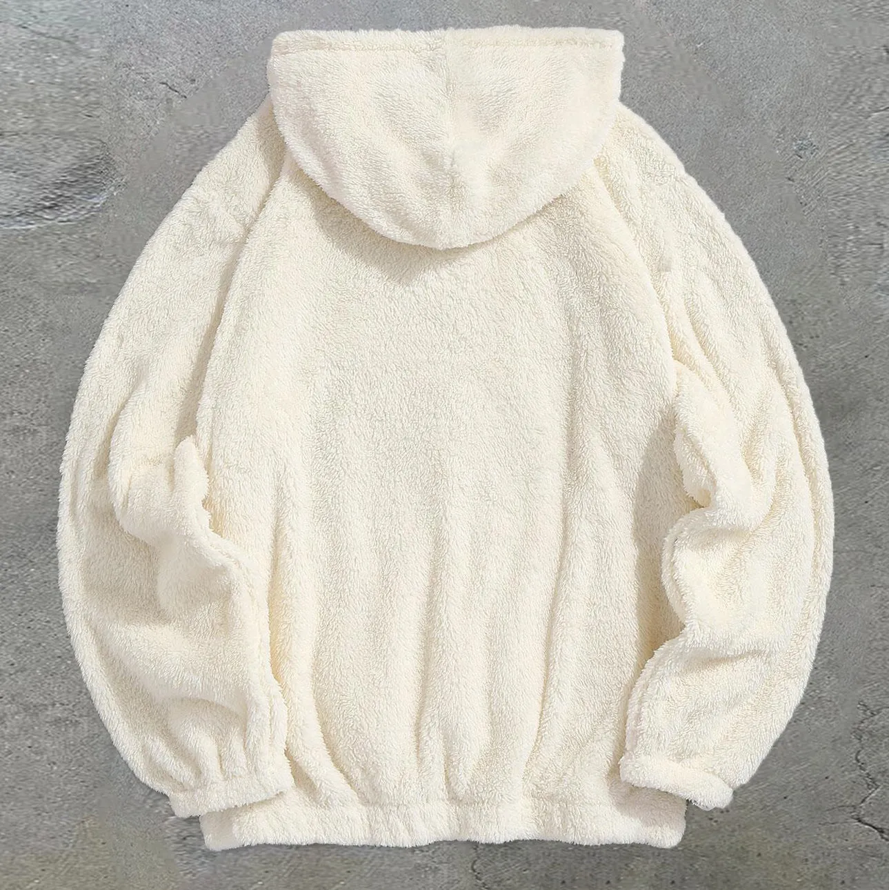 Retro Tide Brand Print Casual Plush Hoodie