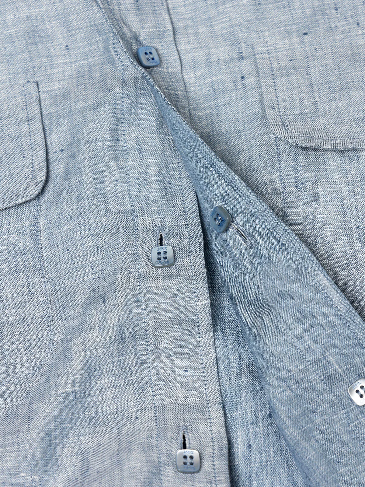 Reversible linen shirt Man
