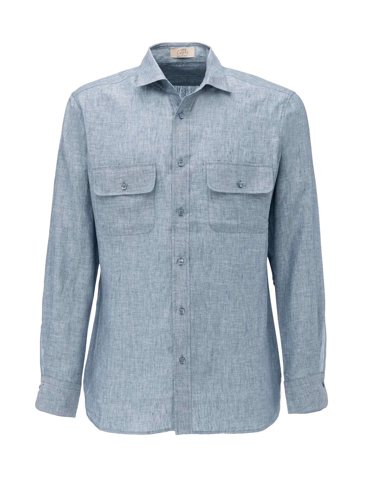 Reversible linen shirt Man