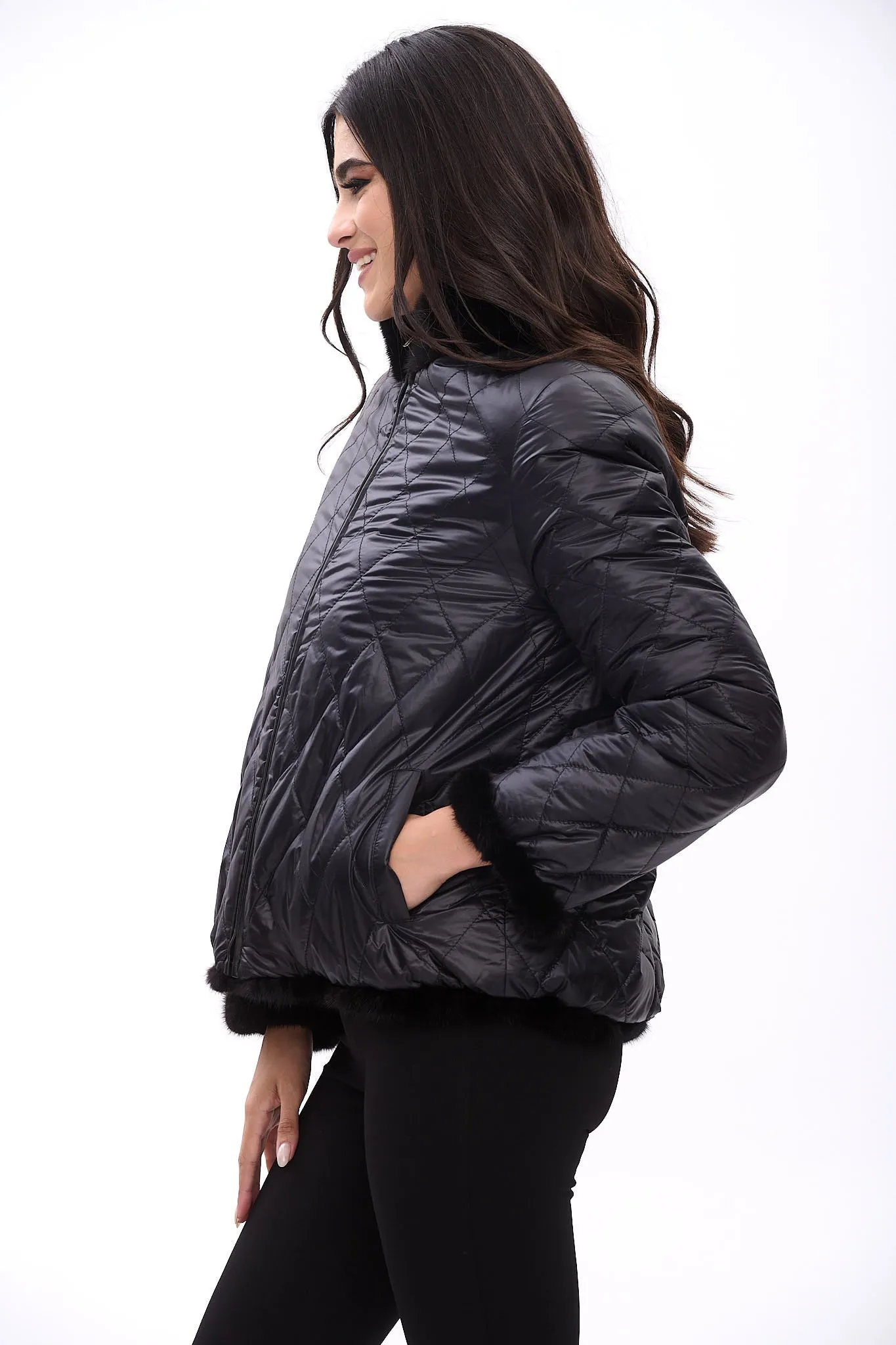 Reversible rhombus jacket