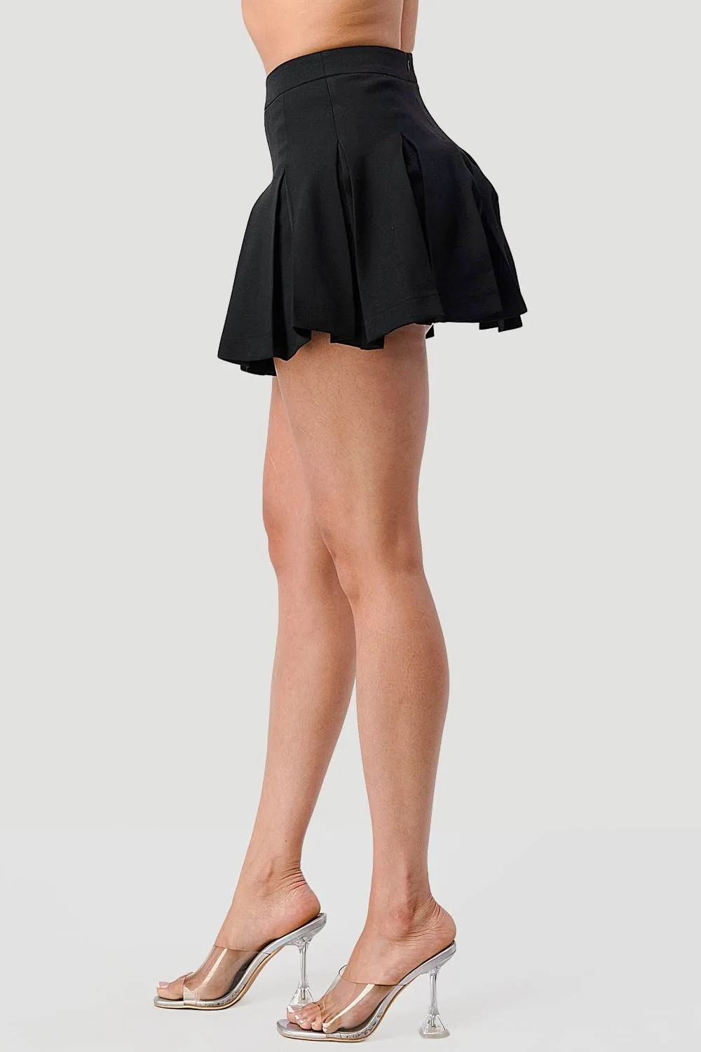 SEXY HIGH WAIST PLEATED MINI SKIRT