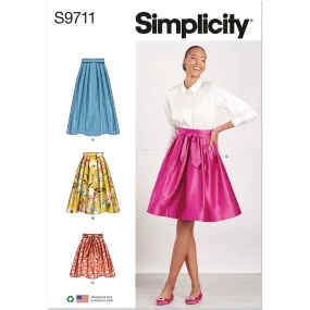 Simplicity Sewing Pattern S9711 Misses' Skirts