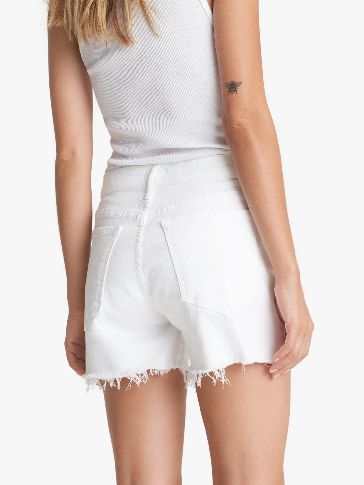 Sinner Fray Jean Shorts