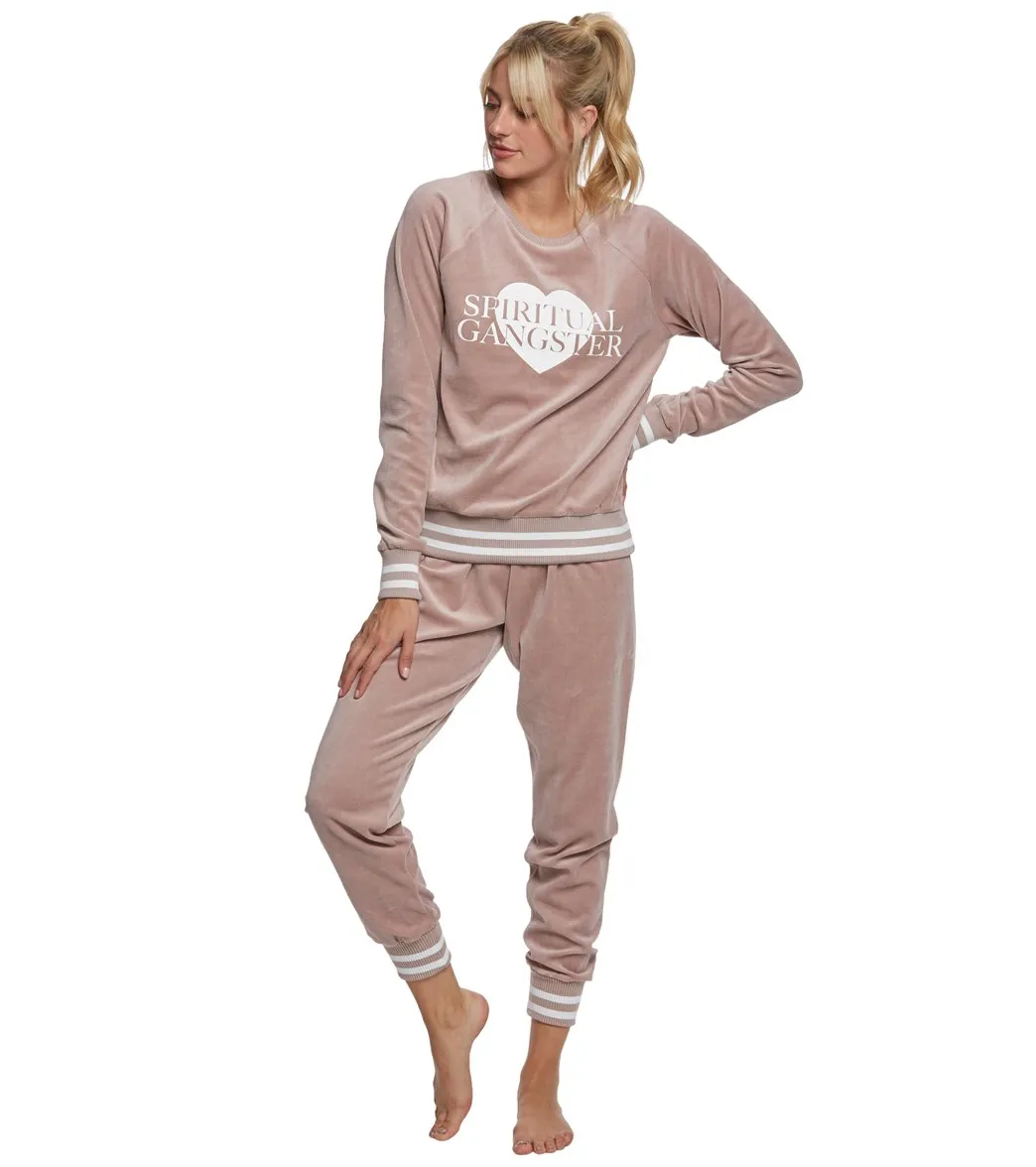 Spiritual Gangster SG Love Velour Old School Pullover
