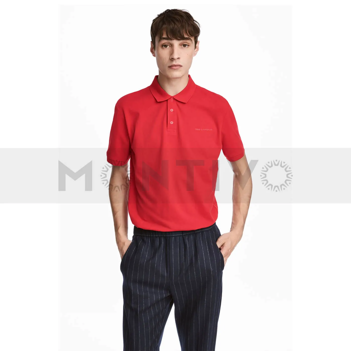Ted Lapidus Red Slim Fit Polo