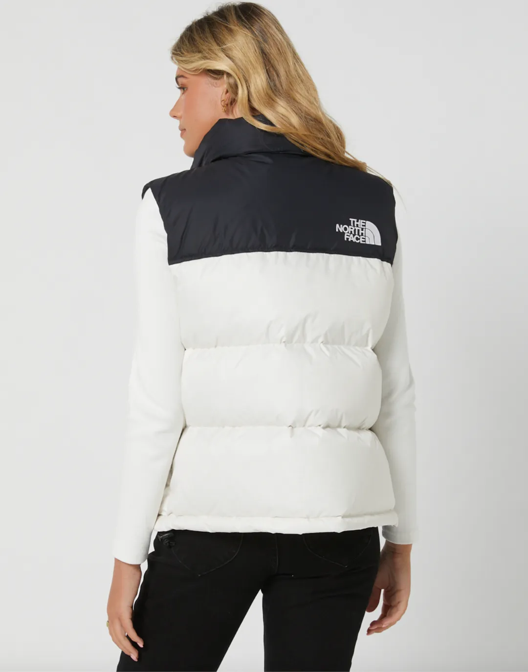 The North Face Women's 1996 Nuptse Vest- White/ Black
