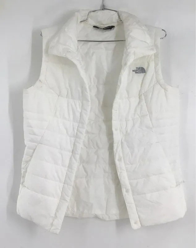 The North Face Women's White Puffer Vest - Size Medium