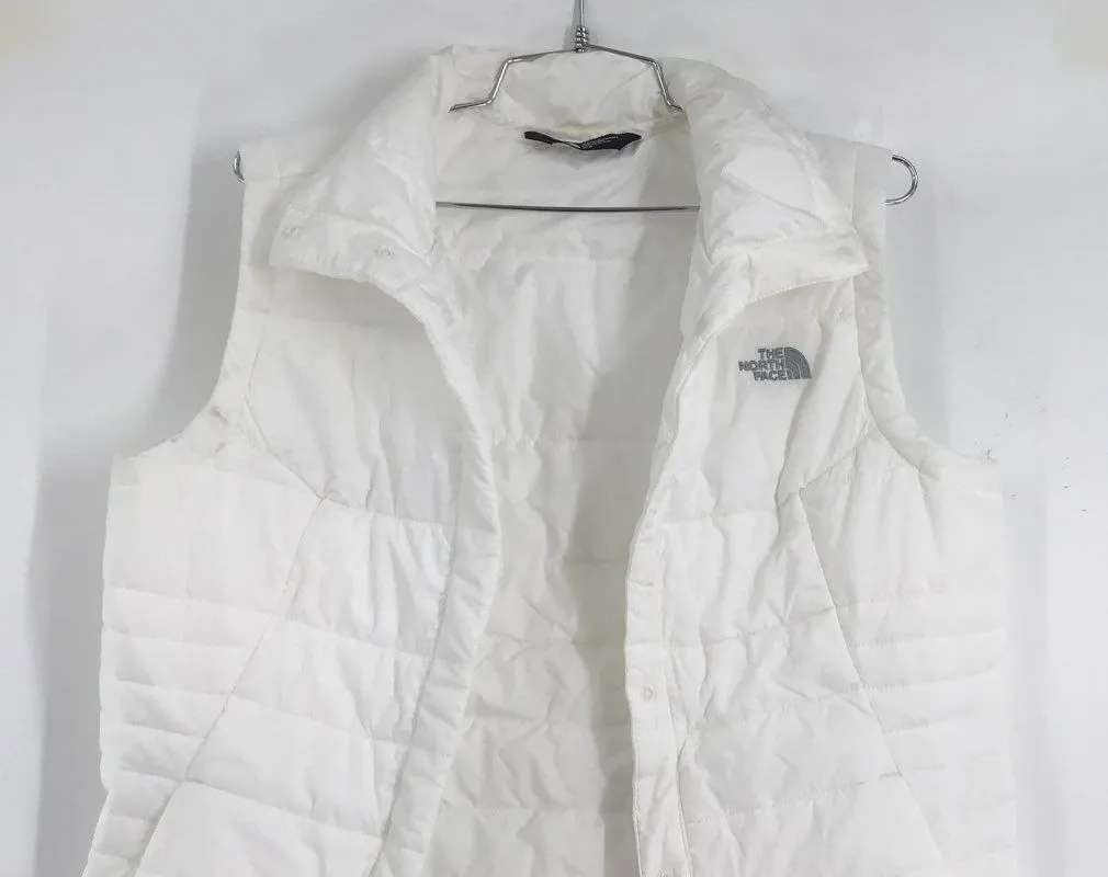 The North Face Women's White Puffer Vest - Size Medium