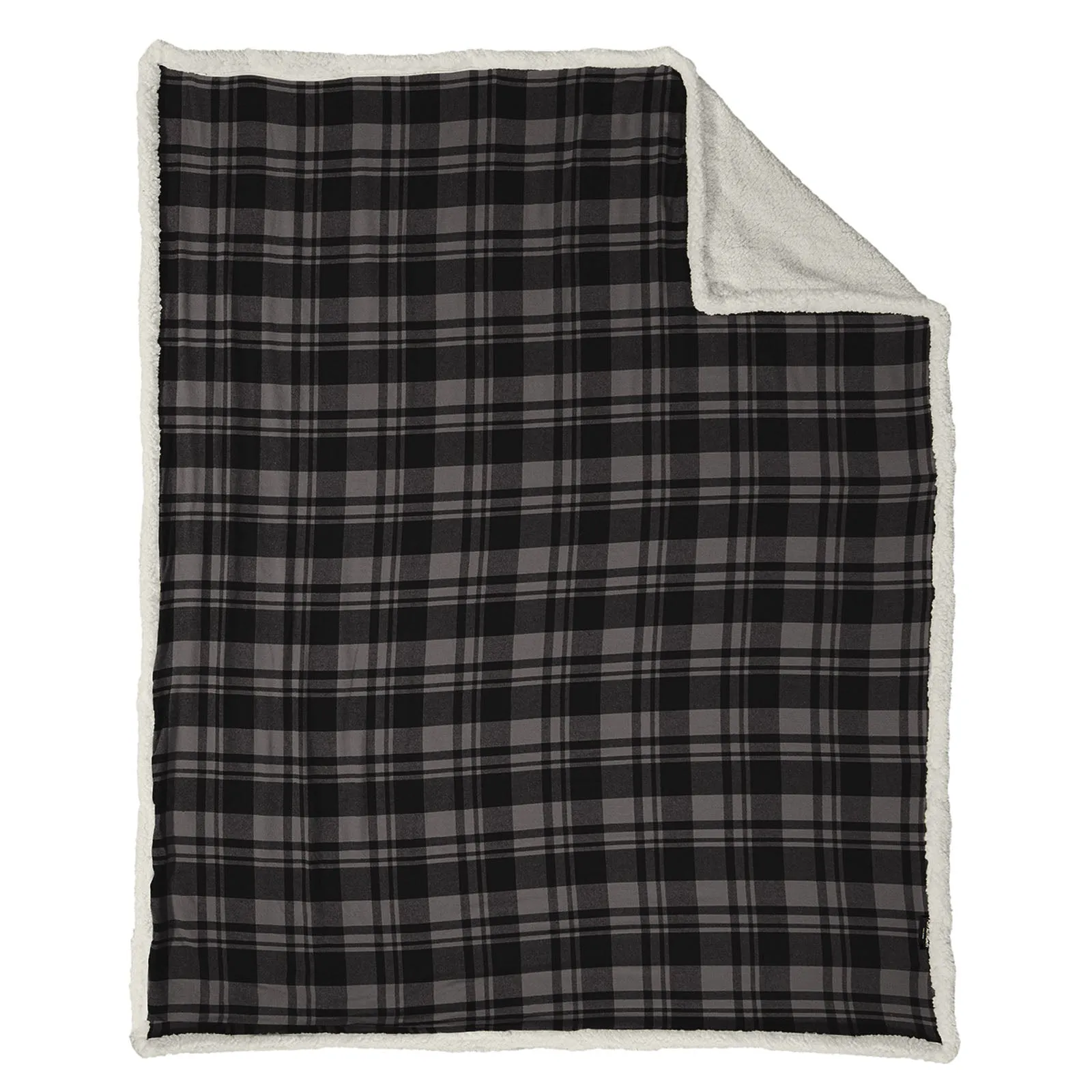 Troy Sting Port Authority ® Flannel Sherpa Blanket Embroidery