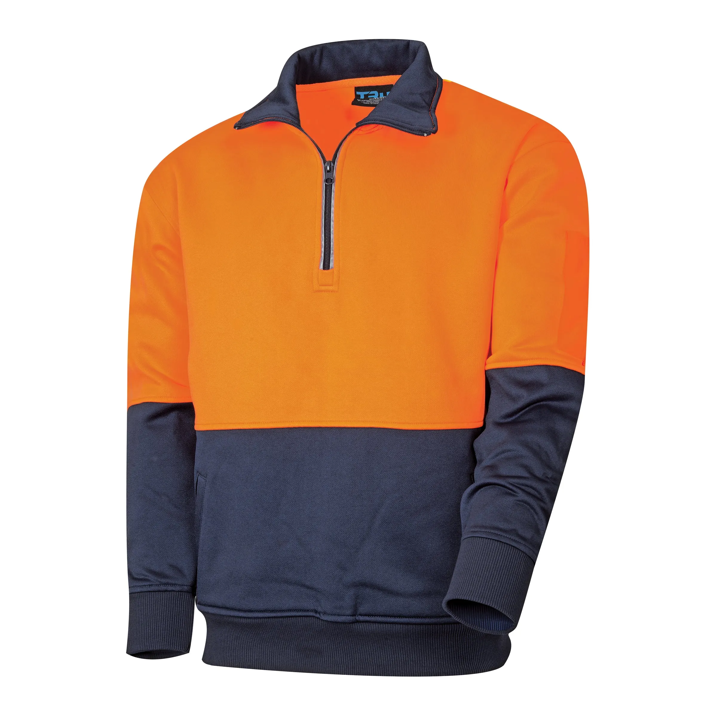 Tru Workwear Hi Vis 2 Tone 1/4 Zip Fleece Jumper TF2950