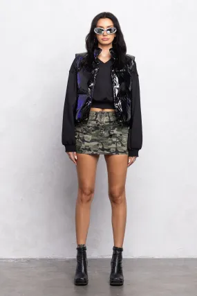 VINYL PUFFER VEST