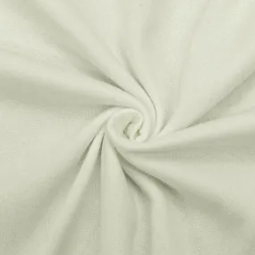 White PFD Velour Stretch Knit Fabric