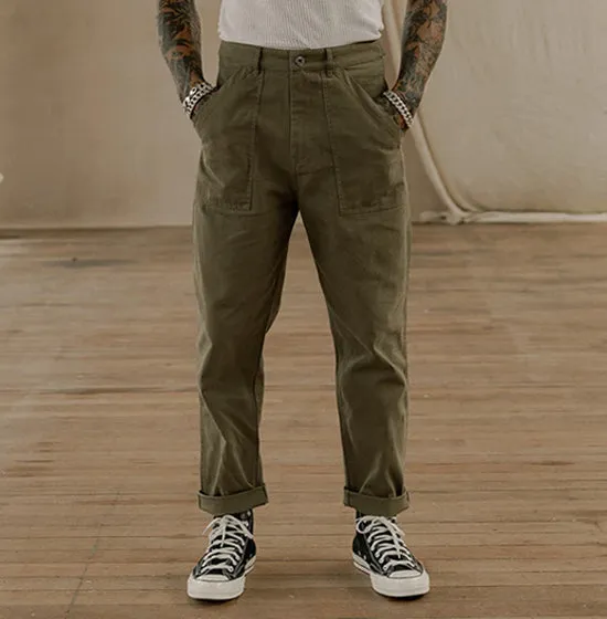 xiangtuibao - Men 304 Albion Carpenter Pant Outdoor Retro ArmyGreen Tactical Cargo Pants Work Trousers