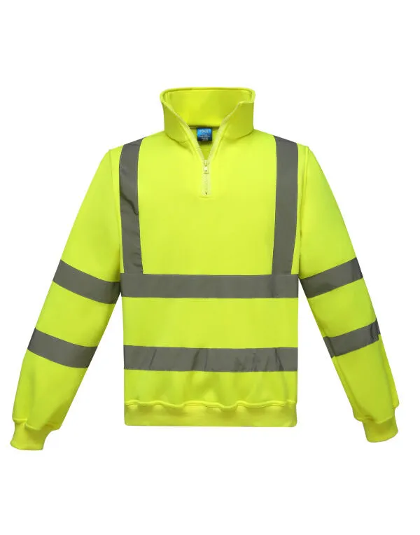 YOKO Hi-Vis 1/4 Zip Sweatshirt