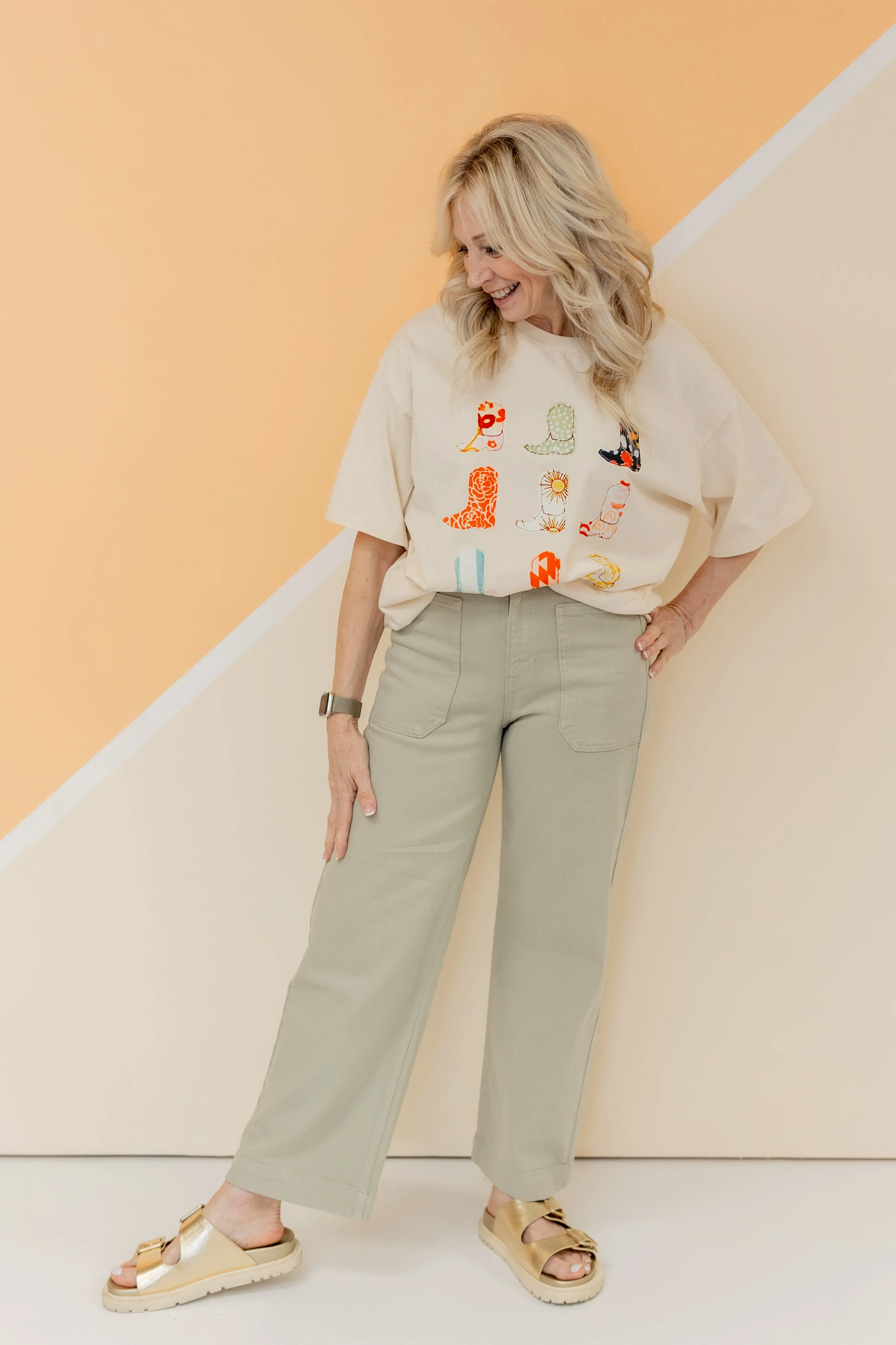 You're Worth It Crop Utility Jean