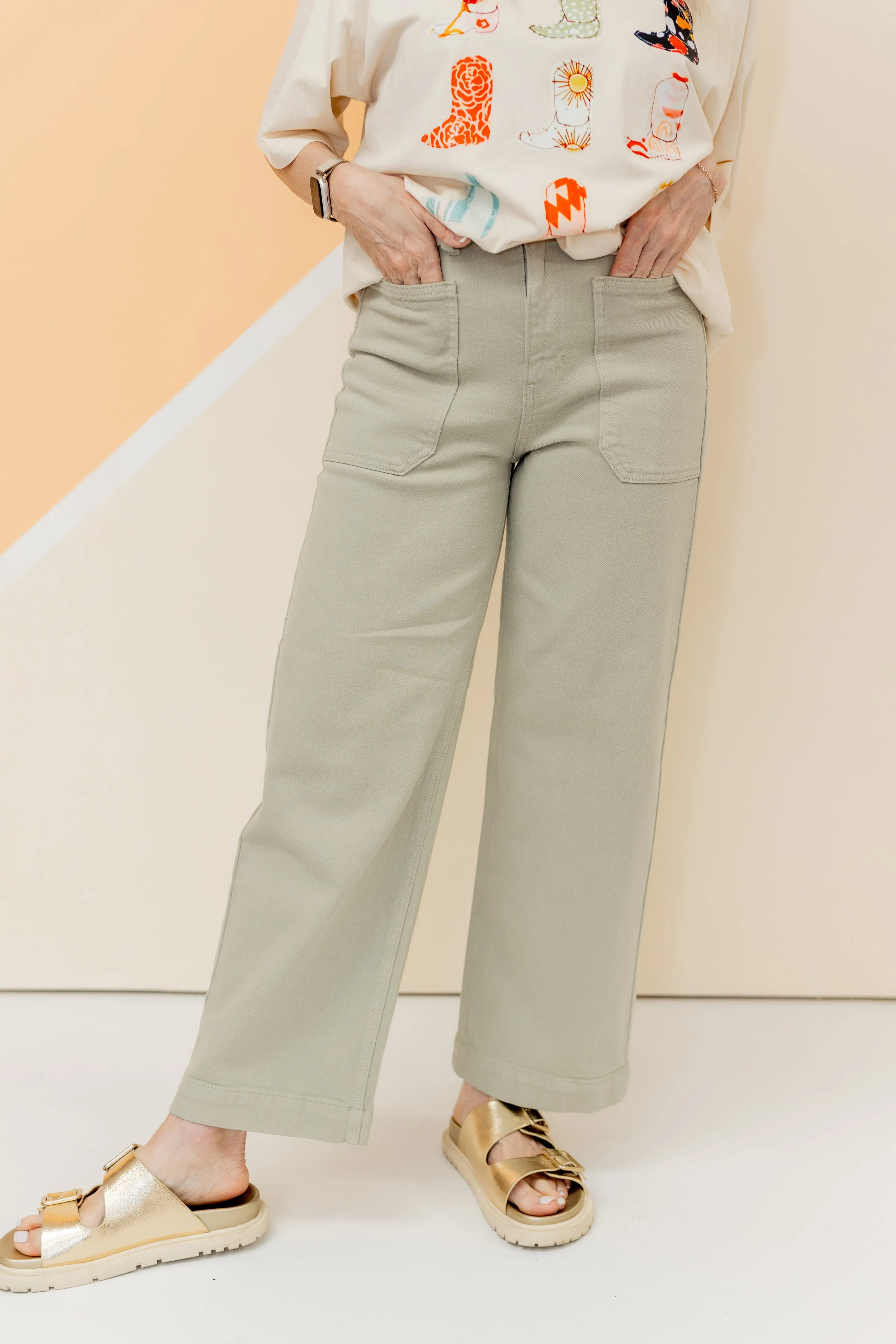 You're Worth It Crop Utility Jean