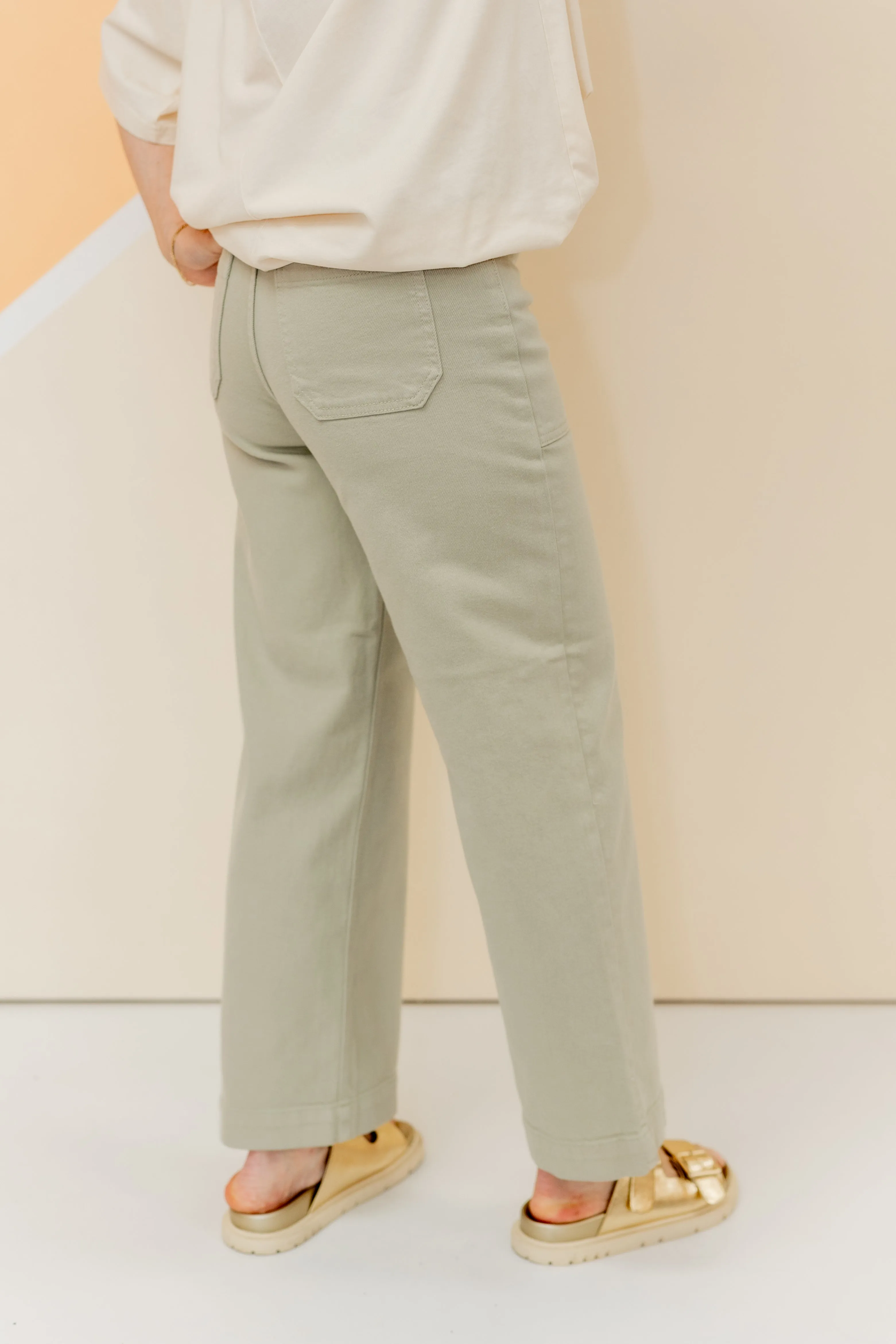 You're Worth It Crop Utility Jean