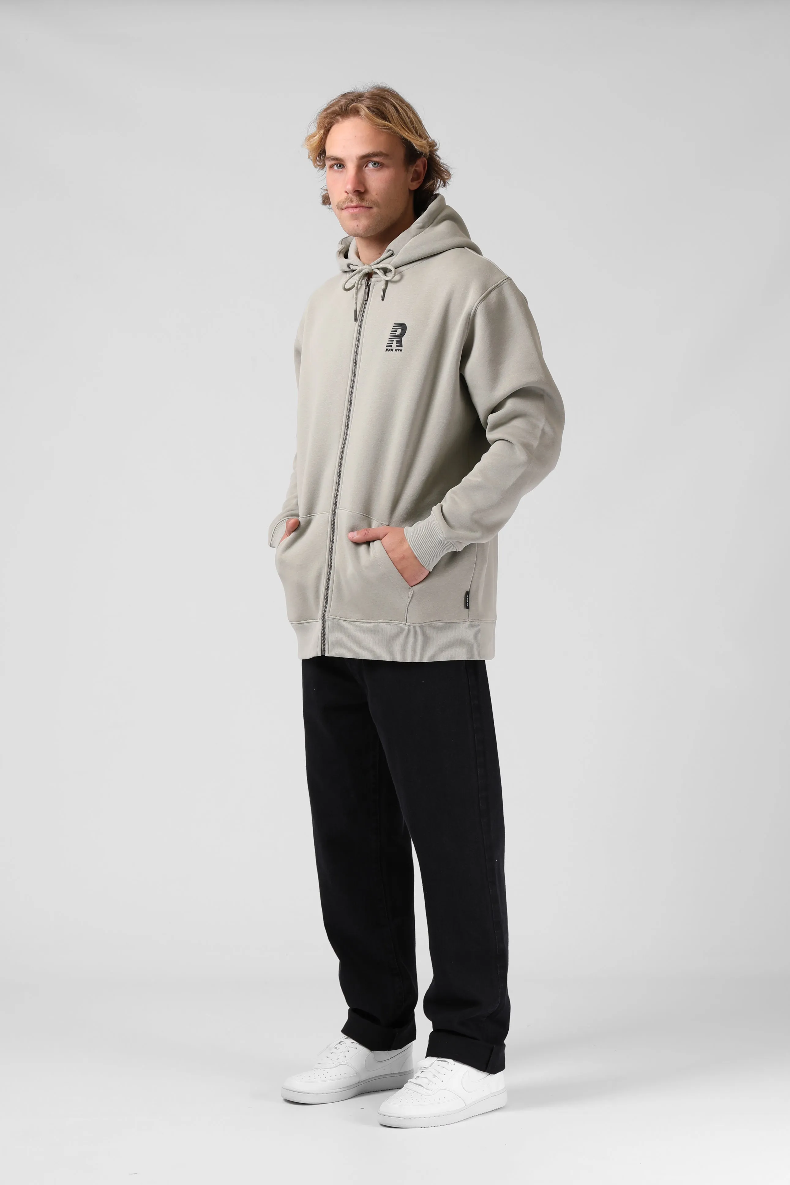 Zip Hood - Abbey Stone